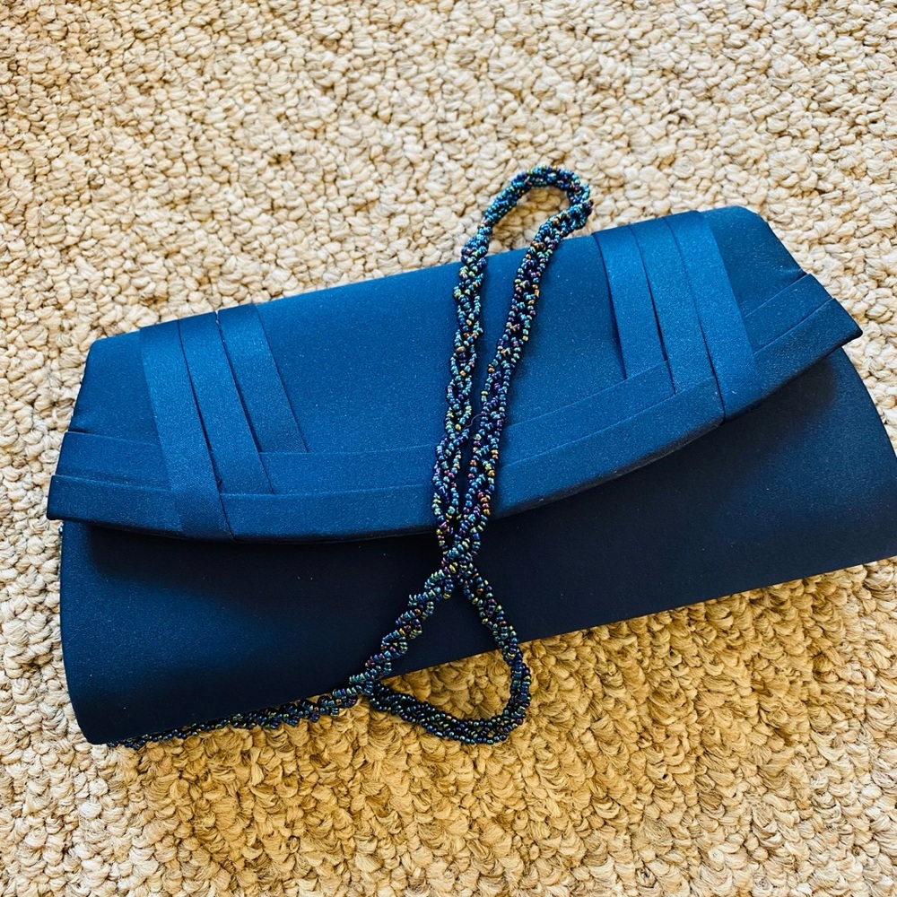 Elegant Blue Clutch Bag